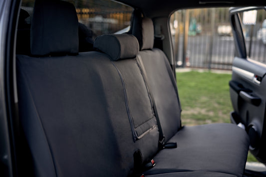 Dual Cab Rear Bench Seat with Fold Down Armrest | 2024 - 2026